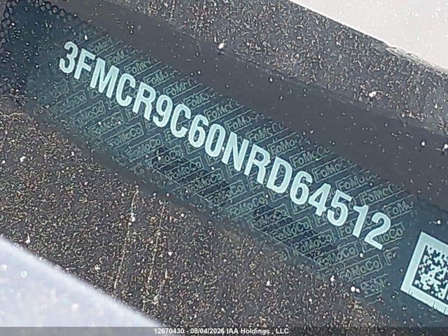 Aukcja sprzedaży 2022 Ford Bronco Sport Outer Banks, vin: 3FMCR9C60NRD64512, numer aukcji: 12670430