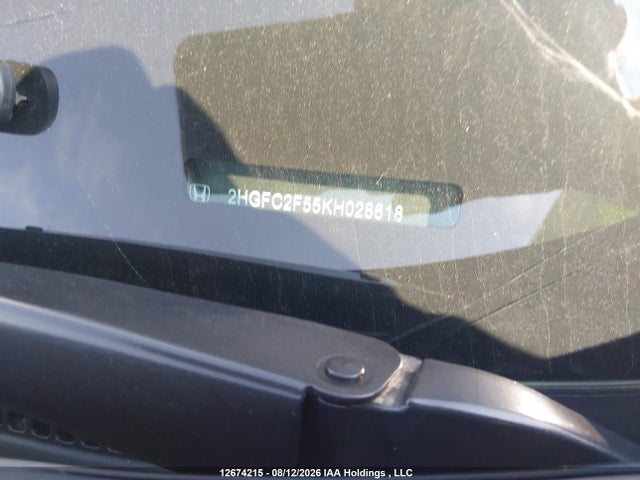 Aukcja sprzedaży 2019 Honda Civic, vin: 2HGFC2F55KH028618, numer aukcji: 12674215
