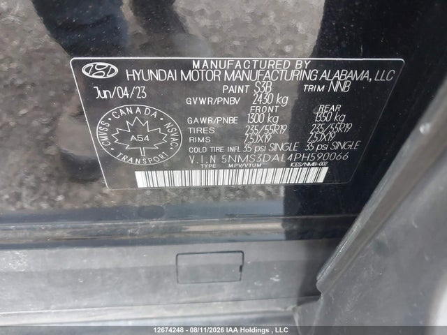 Hyundai Santa Fe 2023 5NMS3DAL4PH590066 Image 9