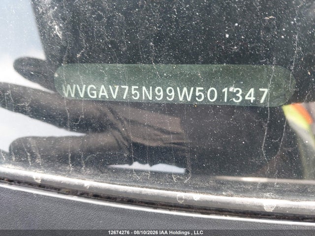 Продажа на аукционе авто 2009 Volkswagen Tiguan S/se/sel, vin: WVGAV75N99W501347, номер лота: 12674276