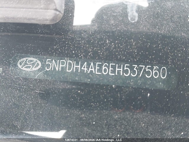 2014 Hyundai Elantra Se/sport/limited მანქანა იყიდება აუქციონზე, vin: 5NPDH4AE6EH537560, აუქციონის ნომერი: 12674331