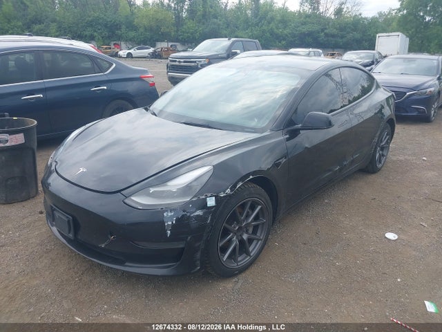 12674332 :رقم المزاد ، 5YJ3E1EA1NF258168 vin ، 2022 Tesla Model 3 Rwd/standard Range مزاد بيع