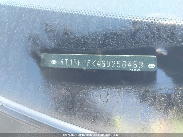 12674359 :رقم المزاد ، 4T1BF1FK4GU256453 vin ، 2016 Toyota Camry Le/xle/se/xse مزاد بيع