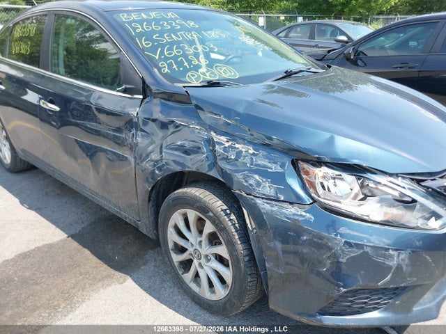 2016 Nissan Sentra 1.8 S/1.8 Sl/1.8 Sr/1.8 Sv მანქანა იყიდება აუქციონზე, vin: 3N1AB7AP5GL663003, აუქციონის ნომერი: 12663398