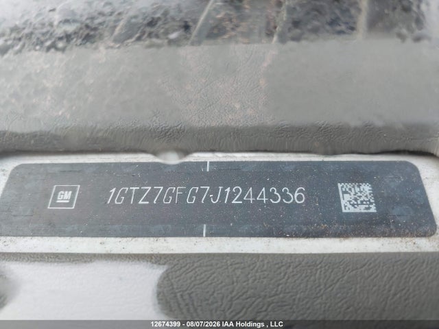 2018 Gmc Savana 3500 Standard მანქანა იყიდება აუქციონზე, vin: 1GTZ7GFG7J1244336, აუქციონის ნომერი: 12674399