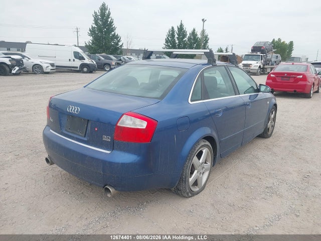 2004 Audi A4 3.0 Quattro მანქანა იყიდება აუქციონზე, vin: WAULT68E64A144298, აუქციონის ნომერი: 12674401