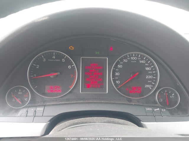2004 Audi A4 3.0 Quattro მანქანა იყიდება აუქციონზე, vin: WAULT68E64A144298, აუქციონის ნომერი: 12674401