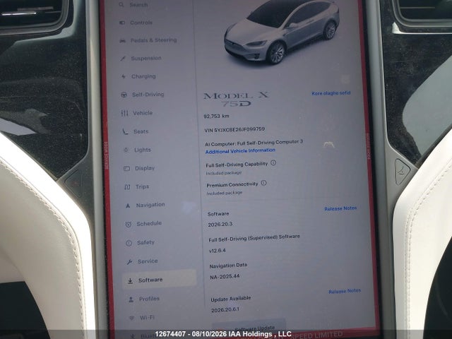 Продаж на аукціоні авто 2018 Tesla Model X, vin: 5YJXCBE26JF099759, номер лоту: 12674407