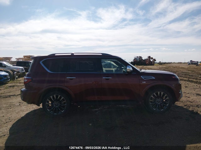 12674476 :رقم المزاد ، JN8AY2DB2M9794591 vin ، 2021 Nissan Armada Platinum مزاد بيع