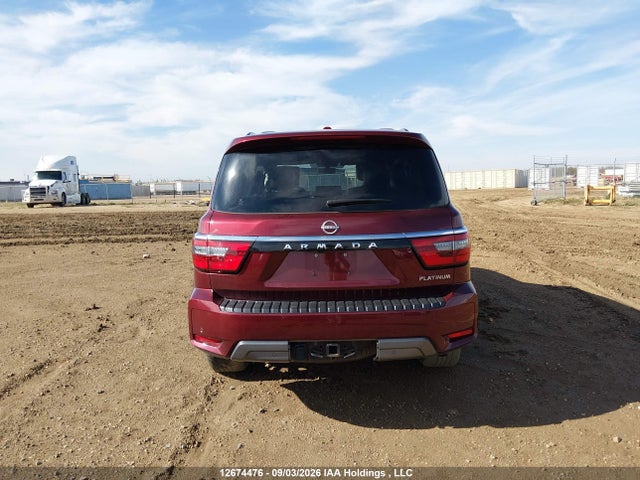 12674476 :رقم المزاد ، JN8AY2DB2M9794591 vin ، 2021 Nissan Armada Platinum مزاد بيع