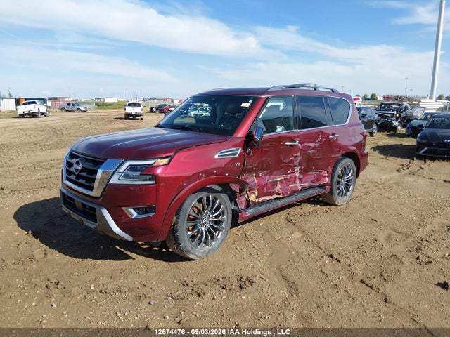 12674476 :رقم المزاد ، JN8AY2DB2M9794591 vin ، 2021 Nissan Armada Platinum مزاد بيع