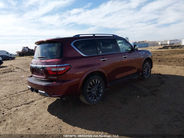 12674476 :رقم المزاد ، JN8AY2DB2M9794591 vin ، 2021 Nissan Armada Platinum مزاد بيع