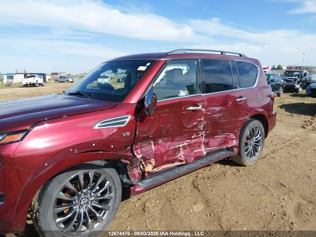 12674476 :رقم المزاد ، JN8AY2DB2M9794591 vin ، 2021 Nissan Armada Platinum مزاد بيع