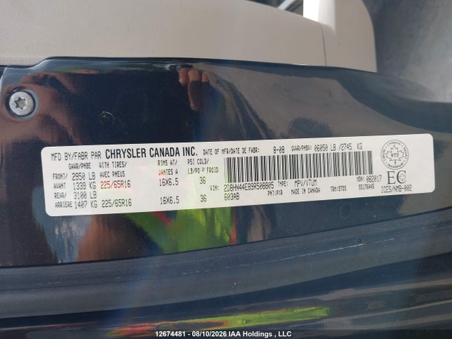 Продаж на аукціоні авто 2009 Dodge Grand Caravan, vin: 2D8HN44E89R508805, номер лоту: 12674481