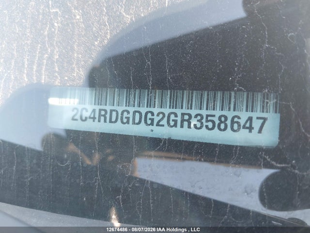 2C4RDGDG2GR358647 Dodge Grand Caravan Crew