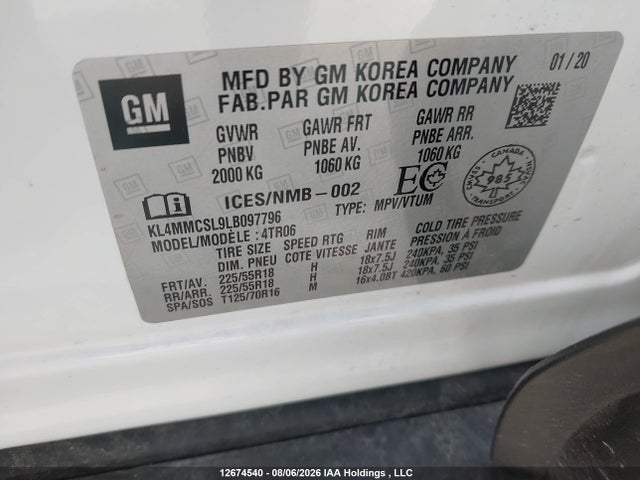 Buick Encore Gx Awd Preferred 2020 KL4MMCSL9LB097796 Image 9