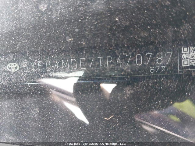 12674549 :رقم المزاد ، 5YFB4MDE7TP470787 vin ، 2026 Toyota Corolla Le Cvt مزاد بيع