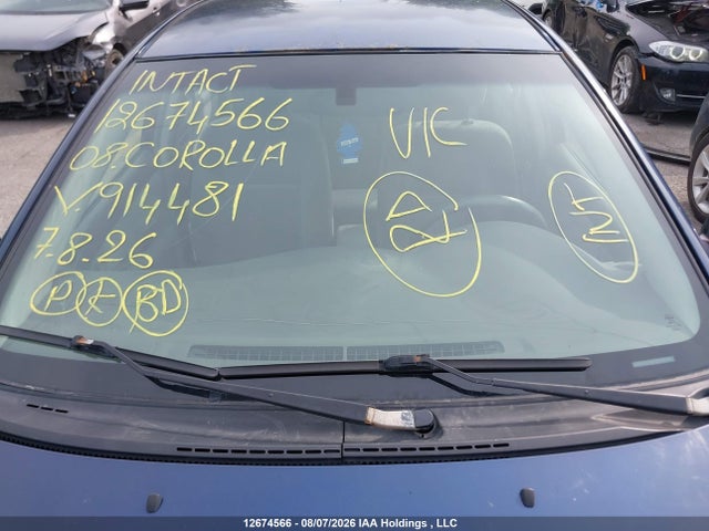 Aukcja sprzedaży 2008 Toyota Corolla, vin: 2T1BR32E58C914481, numer aukcji: 12674566