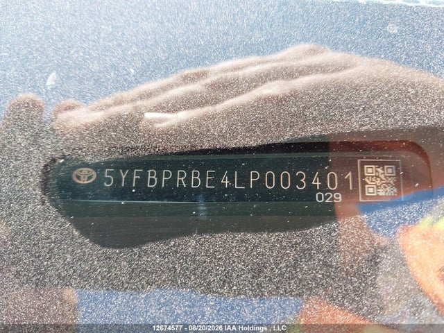 5YFBPRBE4LP003401 Toyota COROLLA LE