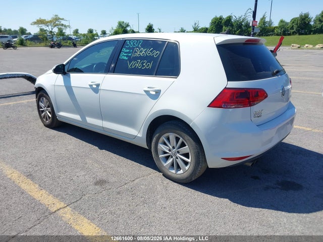 Aukcja sprzedaży 2015 Volkswagen Golf 1.8 Tsi Comfortline/1.8 Tsi Highline/1.8 Tsi Trendline, vin: 3VW217AU3FM076301, numer aukcji: 12661600