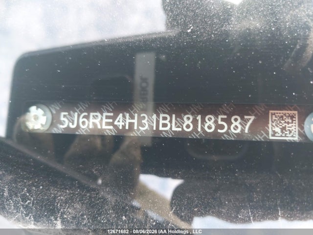 12671682 :رقم المزاد ، 5J6RE4H31BL818587 vin ، 2011 Honda Cr-v Lx مزاد بيع