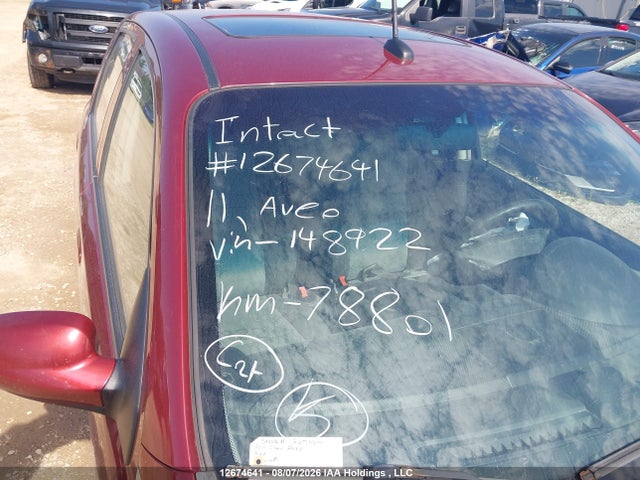 12674641 :رقم المزاد ، 3G1TC6DG9BL148922 vin ، 2011 Chevrolet Aveo Lt مزاد بيع