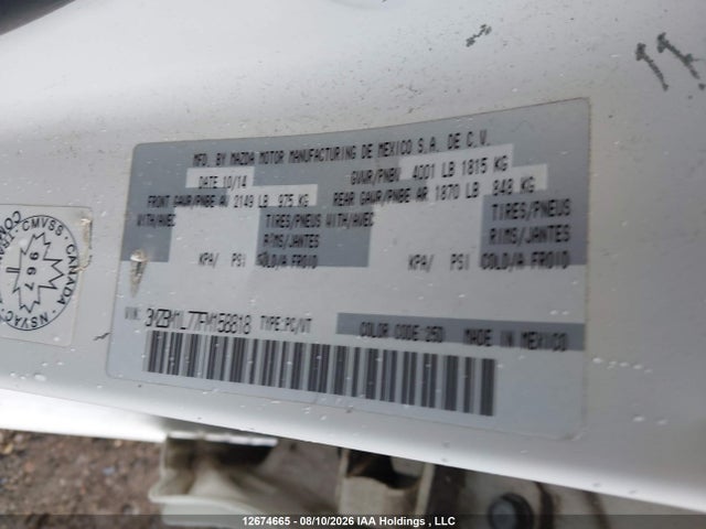 Mazda 3 2015 3MZBM1L77FM158818 Image 9