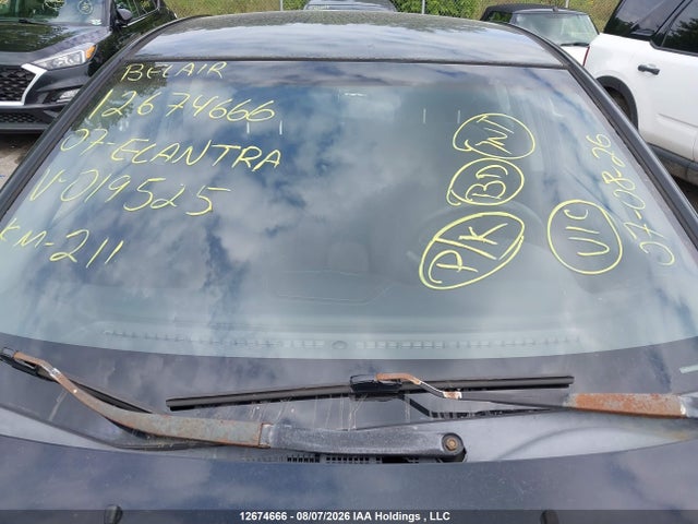 Продаж на аукціоні авто 2007 Hyundai Elantra Gl/gls, vin: KMHDU45D97U019525, номер лоту: 12674666