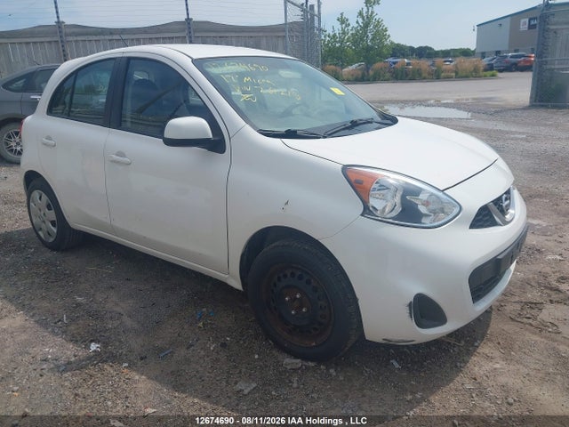 2017 Nissan Micra S/sr/sv მანქანა იყიდება აუქციონზე, vin: 3N1CK3CP4HL261215, აუქციონის ნომერი: 12674690
