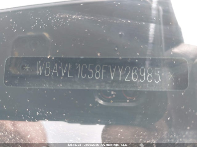 12674704 :رقم المزاد ، WBAVL1C58FVY26985 vin ، 2015 Bmw X1 Xdrive28i مزاد بيع