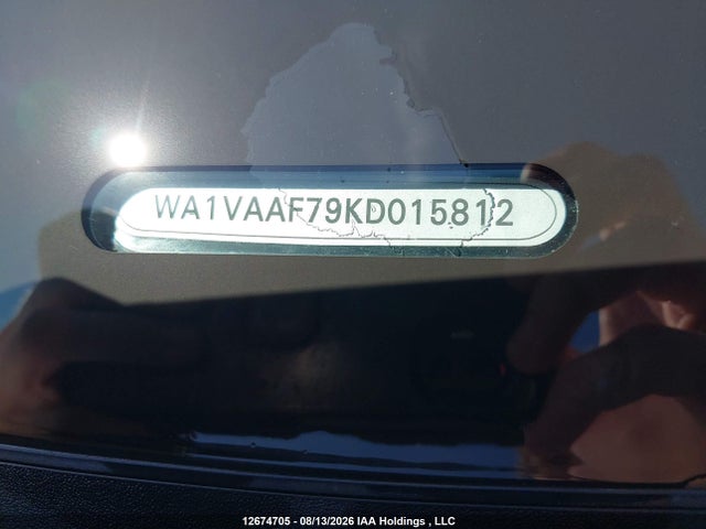 Aukcja sprzedaży 2019 Audi Q7 Prestige, vin: WA1VAAF79KD015812, numer aukcji: 12674705