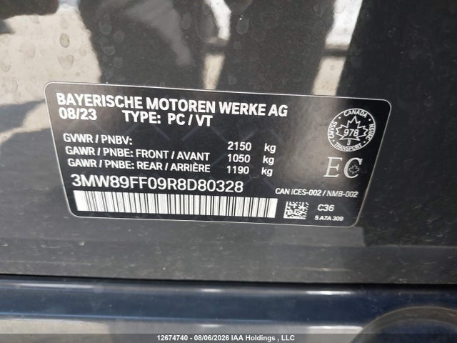 BMW 330XI 2024 3MW89FF09R8D80328 Image 17