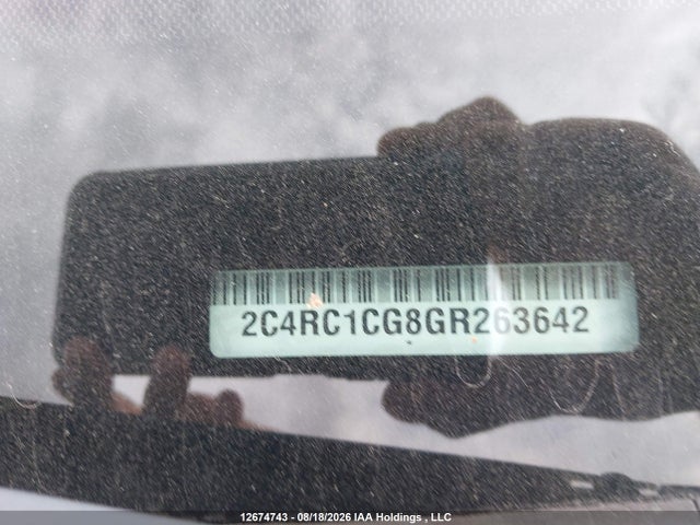 Aukcja sprzedaży 2016 Chrysler Town & Country Touring-l, vin: 2C4RC1CG8GR263642, numer aukcji: 12674743