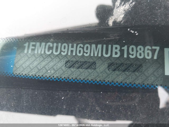 Aukcja sprzedaży 2021 Ford Escape Sel, vin: 1FMCU9H69MUB19867, numer aukcji: 12674853