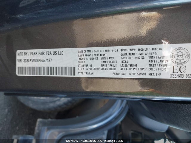RAM Promaster 2500 2023 3C6LRVVG6PE557137 Image 9