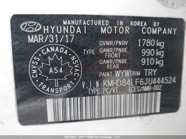 Hyundai Elantra 2018 KMHD84LF6JU444524 Image 20