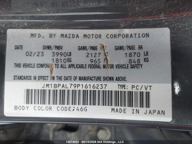 Mazda Mazda3 Gs 2023 JM1BPAL79P1616237 Image 19