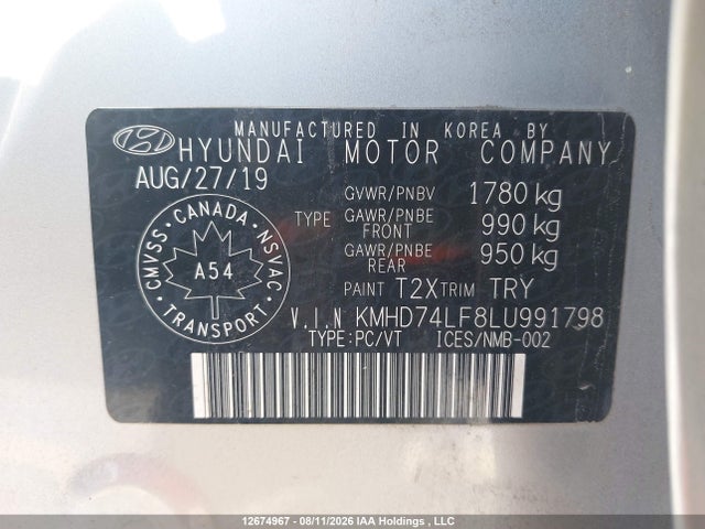 Hyundai ELANTRA SE 2020 KMHD74LF8LU991798 Image 19