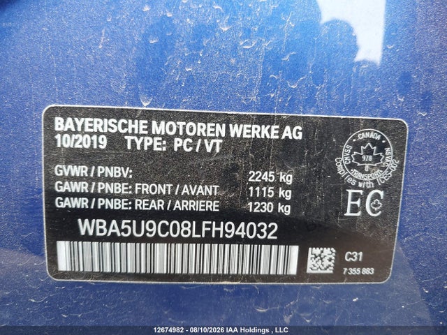 BMW M340XI 2020 WBA5U9C08LFH94032 Image 18