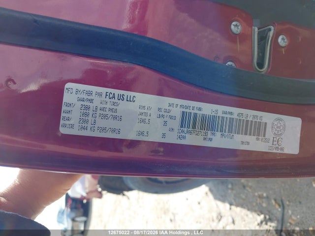 Продаж на аукціоні авто 2015 Jeep Patriot Sport/north, vin: 1C4NJRAB7FD271193, номер лоту: 12675022