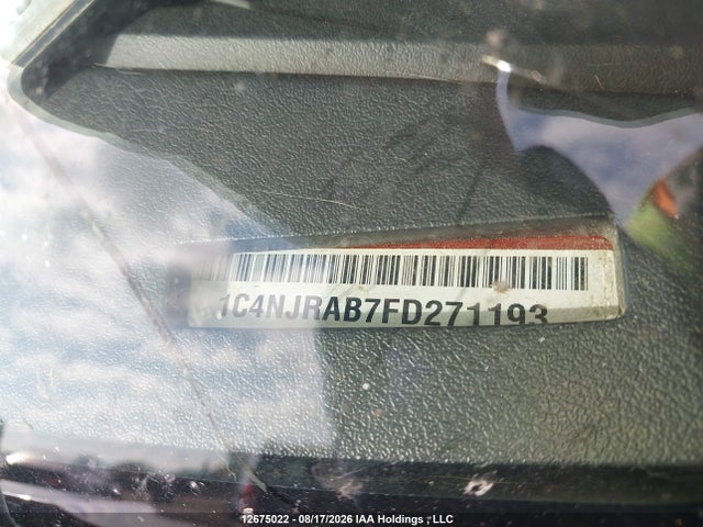 Продаж на аукціоні авто 2015 Jeep Patriot Sport/north, vin: 1C4NJRAB7FD271193, номер лоту: 12675022