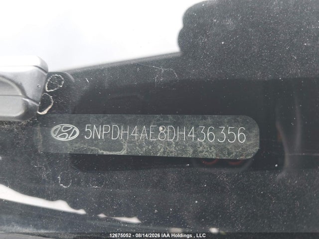 12675052 :رقم المزاد ، 5NPDH4AE8DH436356 vin ، 2013 Hyundai Elantra Gls/limited مزاد بيع