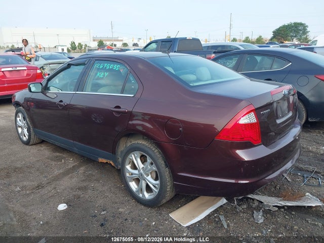 12675055 :رقم المزاد ، 3FAHP0HA1CR195578 vin ، 2012 Ford Fusion Se مزاد بيع