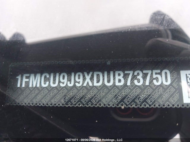 12671071 :رقم المزاد ، 1FMCU9J9XDUB73750 vin ، 2013 Ford Escape Titanium مزاد بيع
