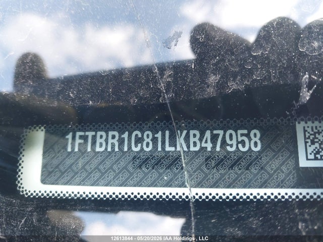12613844 :رقم المزاد ، 1FTBR1C81LKB47958 vin ، 2020 Ford Transit-250 Cargo مزاد بيع