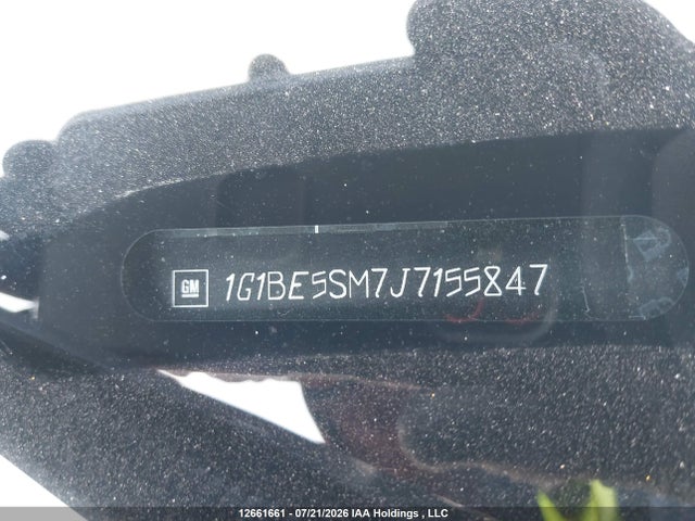 Продаж на аукціоні авто 2018 Chevrolet Cruze Lt Auto, vin: 1G1BE5SM7J7155847, номер лоту: 12661661