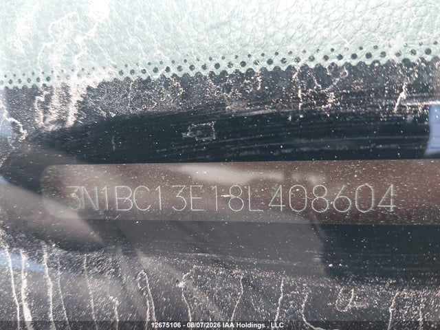 12675106 :رقم المزاد ، 3N1BC13E18L408604 vin ، 2008 Nissan Versa S/sl مزاد بيع