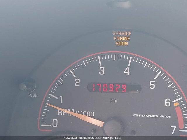 12670603 :رقم المزاد ، 1G2NW12E65M170919 vin ، 2005 Pontiac Grand Am Gt مزاد بيع