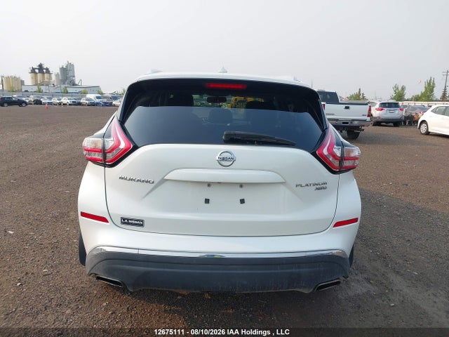 2016 Nissan Murano Platinum/sl/sv მანქანა იყიდება აუქციონზე, vin: 5N1AZ2MH7GN113135, აუქციონის ნომერი: 12675111