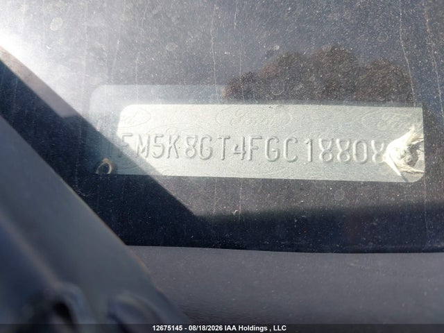 Ford EXPLORER SPORT 2015 1FM5K8GT4FGC18808 Image 9